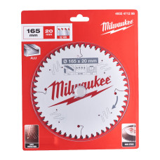 Диск пиляльний по алюмінію  Alu PFTE MILWAUKEE, діаметр 165х20х2,2мм, 52 зуб.