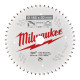 Диск пиляльний по алюмінію  Alu PFTE MILWAUKEE, діаметр 165х20х2,2мм, 52 зуб.