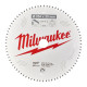 Диск пиляльний по алюмінію Alu PFTE MILWAUKEE, діаметр 254/30мм, 80 зуб.