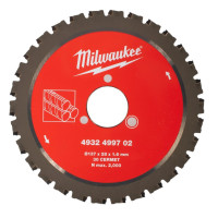 Диск пиляльний по металу MILWAUKEE для різака арматури діаметр 137x28x1,6мм, 30зуб