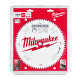Диск пиляльний по алюмінію Alu PFTE MILWAUKEE, діаметр 254/30мм, 80 зуб.