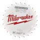 Диск пиляльний по дереву PFTE MILWAUKEE, діаметр 184х5/8