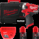 Шуруповерт ударний гідравлічний акумуляторний безщітковий 1/4'' HEX MILWAUKEE, M12 FQID-202X, 50Нм (зарядний пристрій С12 С, 2 а