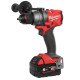 Дриль-шуруповерт акумуляторний безщітковий MILWAUKEE, M18 FDD3-402C, 158Нм (зарядний пристрій М12-18 С, 2 акумулятори М18 В4 4Аг