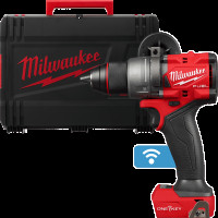 Дриль-шуруповерт з ударом акумуляторний безщітковий MILWAUKEE, M18 ONEPD3-0X, 158Нм (каркас, кліпса для ременя, бічна ручка, HDк