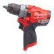 Дриль-шуруповерт акумуляторний безщітковий MILWAUKEE, M12 FDD-0, 44Нм (каркас, кліпса для ременя, картонне пакування)