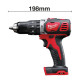 Дриль-шуруповерт з ударом акумуляторний MILWAUKEE M18 BPD-0, 50Нм (каркас, картонне пакування)