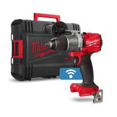 Дриль-шуруповерт з ударом акумуляторний безщітковий MILWAUKEE, M18 ONEPD2-0X, 135Нм (каркас, кліпса для ременя, бічна ручка, HDк