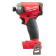Шуруповерт ударний гідравлічний акумуляторний безщітковий 1/4'' HEX MILWAUKEE, M18 FQID-0X, 50Нм (каркас, клипса для ременя, HDк