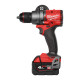 Дриль-шуруповерт з ударом акумуляторний безщітковий MILWAUKEE, M18 FPD3-402С, 158Нм (зарядний пристрій М12-18 С, 2 акумулятори М