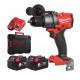 Дриль-шуруповерт з ударом акумуляторний безщітковий MILWAUKEE, M18 FPD3-502X, 158Нм (зарядний пристрій М12-18 FC, 2 акумулятори