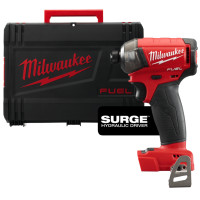 Шуруповерт ударний гідравлічний акумуляторний безщітковий 1/4'' HEX MILWAUKEE, M18 FQID-0X, 50Нм (каркас, клипса для ременя, HDк
