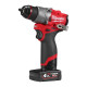 Дриль-шурупокрут акумуляторний безщітковий MILWAUKEE, M12 FDD2-402X (зарядний пристрій С12 С, 2 акумулятори М12 В4 4Аг, кліпса д