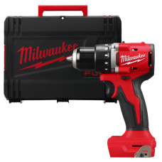 Дриль-шуруповерт акумуляторний безщітковий MILWAUKEE, M18 BLDDRC-0X, 60,5Нм (каркас, кліпса для ременя, HDкейс)