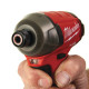 Шуруповерт ударний гідравлічний акумуляторний безщітковий 1/4'' HEX MILWAUKEE, M12 FQID-0, 50Нм (каркас, кліпса для ременя, карт