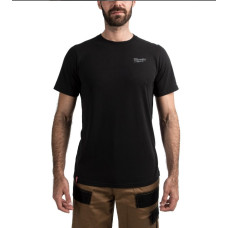 Футболка MILWAUKEE HTSSBL-XL, легка з коротким рукавом, чорна, (розмір XL)