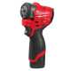 Гайковерт акумуляторний безщітковий 1/4'' MILWAUKEE, M12 FSCIWF14-252X, 136Нм, з кільцем (зарядний пристрій С12 С, 2 акумулятори