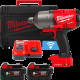 Гайковерт акумуляторний безщітковий 3/4'' MILWAUKEE, M18 ONEFHIWF34-502X, 2034Нм, з кільцем (зарядний пристрій M12-18 FC, 2 акум