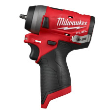 Гайковерт акумуляторний безщітковий 1/4'' MILWAUKEE, M12 FIW14-0, 136Нм, з кільцем (каркас, кліпса для ременя, картонне пакуванн