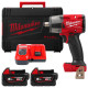 Гайковерт акумуляторний безщітковий 1/2'' MILWAUKEE, M18 FMTIW2F12-502Х, 881Нм, з кільцем (зарядний пристрій M12-18 FC, 2 акумул