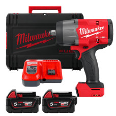 Гайковерт акумуляторний безщітковий 1/2'' MILWAUKEE, M18 FHIW2F12-502Х, 2034Нм, з кільцем (зарядний пристрій M12-18 FC. 2 акумул