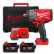 Гайковерт акумуляторний безщітковий 1/2'' MILWAUKEE, M18 FHIW2F12-502Х, 2034Нм, з кільцем (зарядний пристрій M12-18 FC. 2 акумул