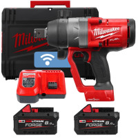 Гайковерт акумуляторний безщітковий 1'' MILWAUKEE, M18 ONEFHIWF1-802X, 2400Нм (зарядний пристрій M12-18 FC, 2 акумулятори M18 FB