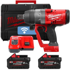 Гайковерт акумуляторный безщітковий 1'' MILWAUKEE, M18 ONEFHIWF1-802X, 2400Нм (зарядний пристрій M12-18 FC, 2 акумулятори M18 FB