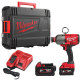 Гайковерт акумуляторний безщітковий 7/16'' Hex MILWAUKEE, M18 ONEFHIWH716-502X, 1017Нм (зарядний пристрій M12-18 FC, 2 акумулято