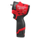 Гайковерт акумуляторний безщітковий 1/4'' MILWAUKEE, M12 FSCIWF14-252X, 136Нм, з кільцем (зарядний пристрій С12 С, 2 акумулятори