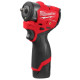 Гайковерт акумуляторний безщітковий 3/8'' MILWAUKEE, M12 FSCIWF38-252X, 305Нм, з кільцем (зарядний пристрій С12 С, 2 акумулятори