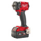 Гайковерт акумуляторний безщітковий 1/2'' MILWAUKEE, M18 FIW2F12-502Х, 339Нм, з кільцем (зарядний пристрій M12-18 FC, 2 акумулят