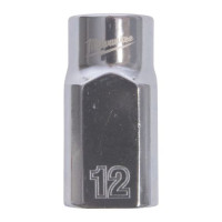 Головка торцева хромована 1/2'' MILWAUKEE, (зірочка 12 гранн.), 12мм