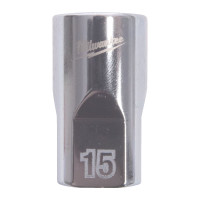 Головка торцева хромована 1/2'' MILWAUKEE, (зірочка 12 гранн.), 15мм