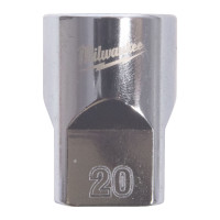 Головка торцева хромована 1/2'' MILWAUKEE, (зірочка 12 гранн.), 20мм