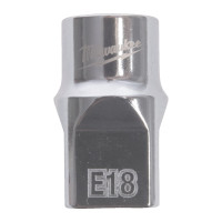 Головка торцева хромована TORX Е-стандарт 1/2'' MILWAUKEE, E18
