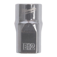 Головка торцевая хромированная TORX Е-стандарт 3/8'' MILWAUKEE, E12