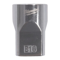 Головка торцевая хромированная TORX Е-стандарт 3/8'' MILWAUKEE, E16