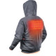 Куртка (толстовка) з електропідігрівом акумуляторна MILWAUKEE, M12 HH GREY3-0 (XXL), сіра