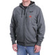 Куртка (толстовка) з електропідігрівом акумуляторна MILWAUKEE, M12 HH GREY3-0 (XL), сіра
