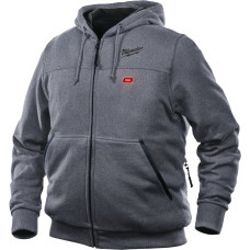 Куртка (толстовка) з електропідігрівом акумуляторна MILWAUKEE, M12 HH GREY3-0 (XXL), сіра