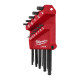 Набір ключів Г-образних шестигранних дюймових HEX MILWAUKEE (3/8'', 5/16'', 1/4'', 7/32'', 3/16'', 5/32'', 9/64'', 1/8'', 7/64''