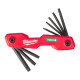 Набір ключів складних шестигранних TORX MILWAUKEE, (T9/T10/T15/T20/T25/T27/T30/T40) (8шт)