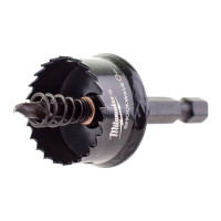 Коронка по металу SHOCKWAVE MILWAUKEE (1/4'' Hex), діаметр 25мм