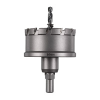 Коронка Holesaw TCT MILWAUKEE, для сталі/нержавіючої сталі, діаметр 64мм