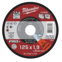 Диск універсальний (різання/зачистка по металу) MILWAUKEE, SC/SG 27/125x1.9мм