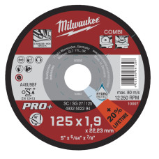 Диск універсальний (різання/зачистка по металу) MILWAUKEE, SC/SG 27/125x1.9мм