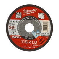 Диск відрізний по металу MILWAUKEE, SCS 41/115х1 PRO+, діаметр 115мм