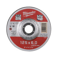 Диск зачистний по металу MILWAUKEE, SCS 41/125х6, діаметр 125мм