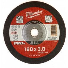 Диск відрізний по металу MILWAUKEE, SC 41/180х3мм PRO+, діаметр 180мм